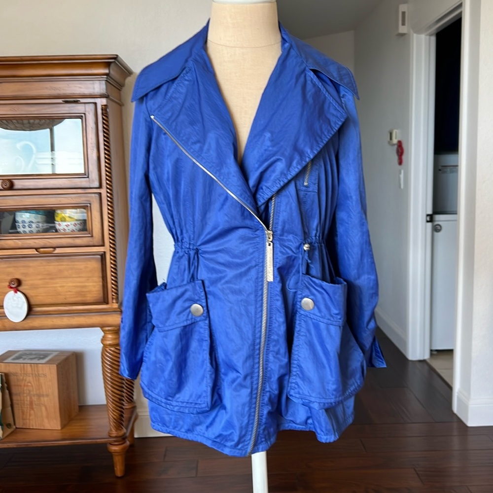 Kenzie blue cargo utility jacket, size XS